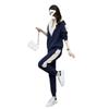 Thickened Velvet Sports Suit for Women, Autumn and Winter Korean Style Long-sleeved Sweatshirt Casual Wear Two-piece Set