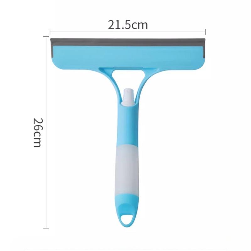 1PC Double-sided Brush Head Glass Mirror Cleaning Brush 3-in-1 Wiper Scouring Cloth Sponge Wipe