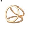 Hot Fashion Vergulde Drie Ring Zijden Sjaal Gesp Clip Broche Pin Gift