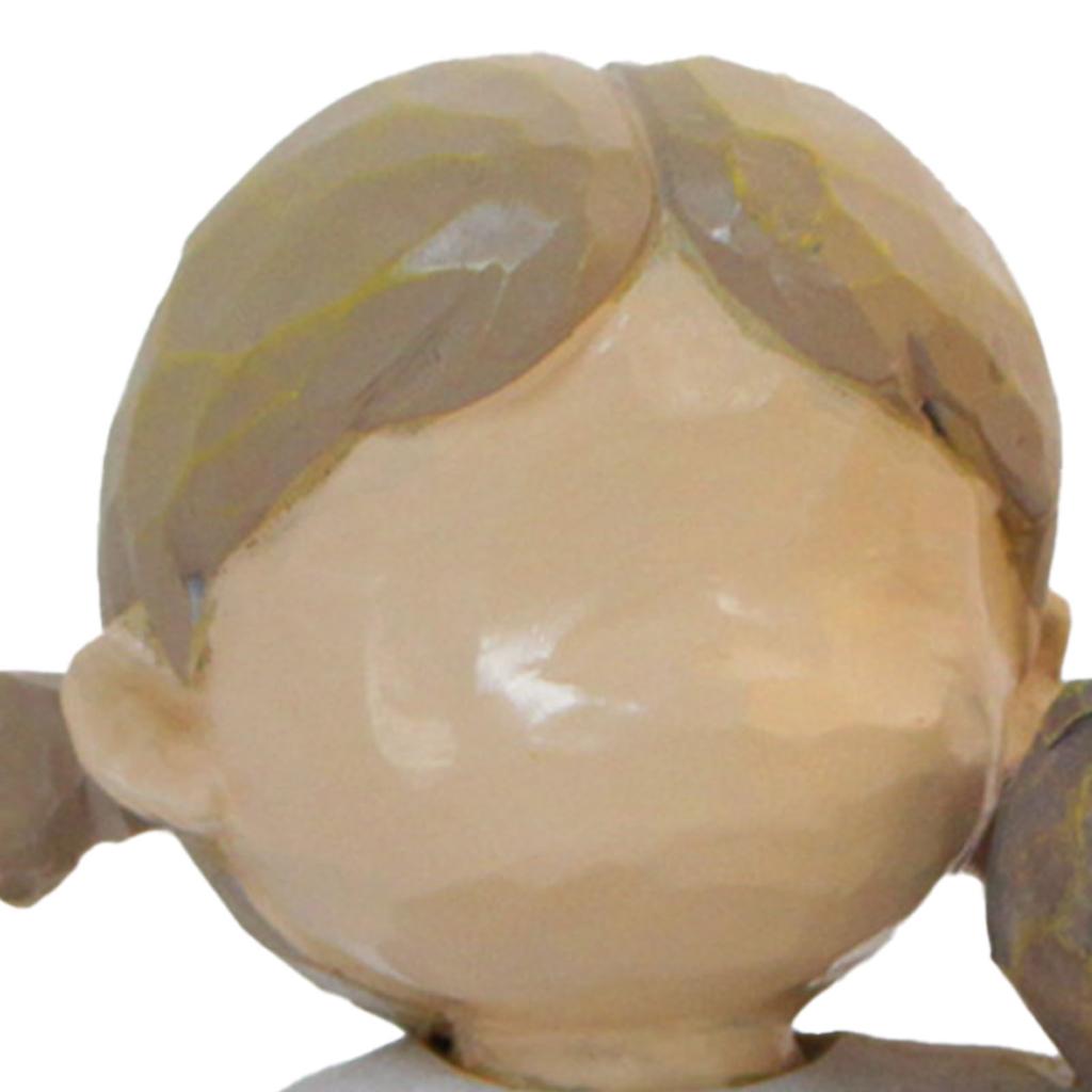 Girl and Dog Statue Resin Exquisite Desktop Girl and Puppy Figurine Ornament for Bedroom Living