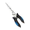 1pc Multi-functional Long Nose Pliers Stainless Steel Fishing Pliers with Rubber Handle Cutting Hook Removing Accessories