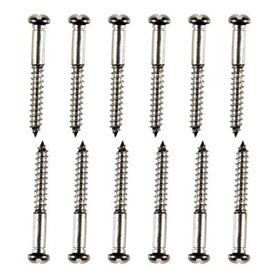 12pack Anti Rusts Guitar Bridge Screw Stainless Steel Guitar String Lock Screws for Quick Installation