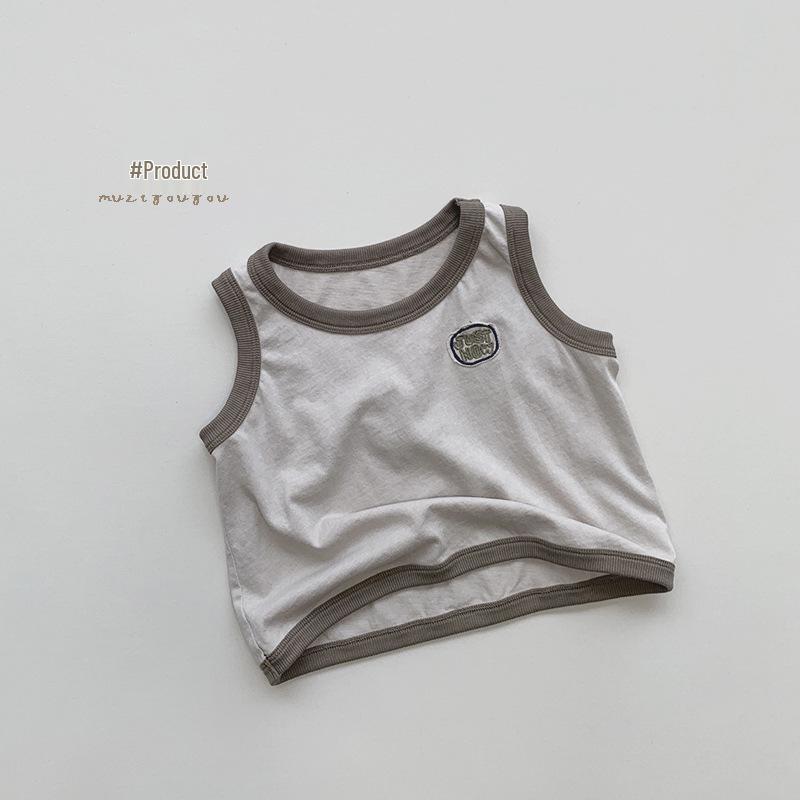 Children's Retro Mori Style Tank Top - Cool & Trendy Summer Vest for Boys & Girls