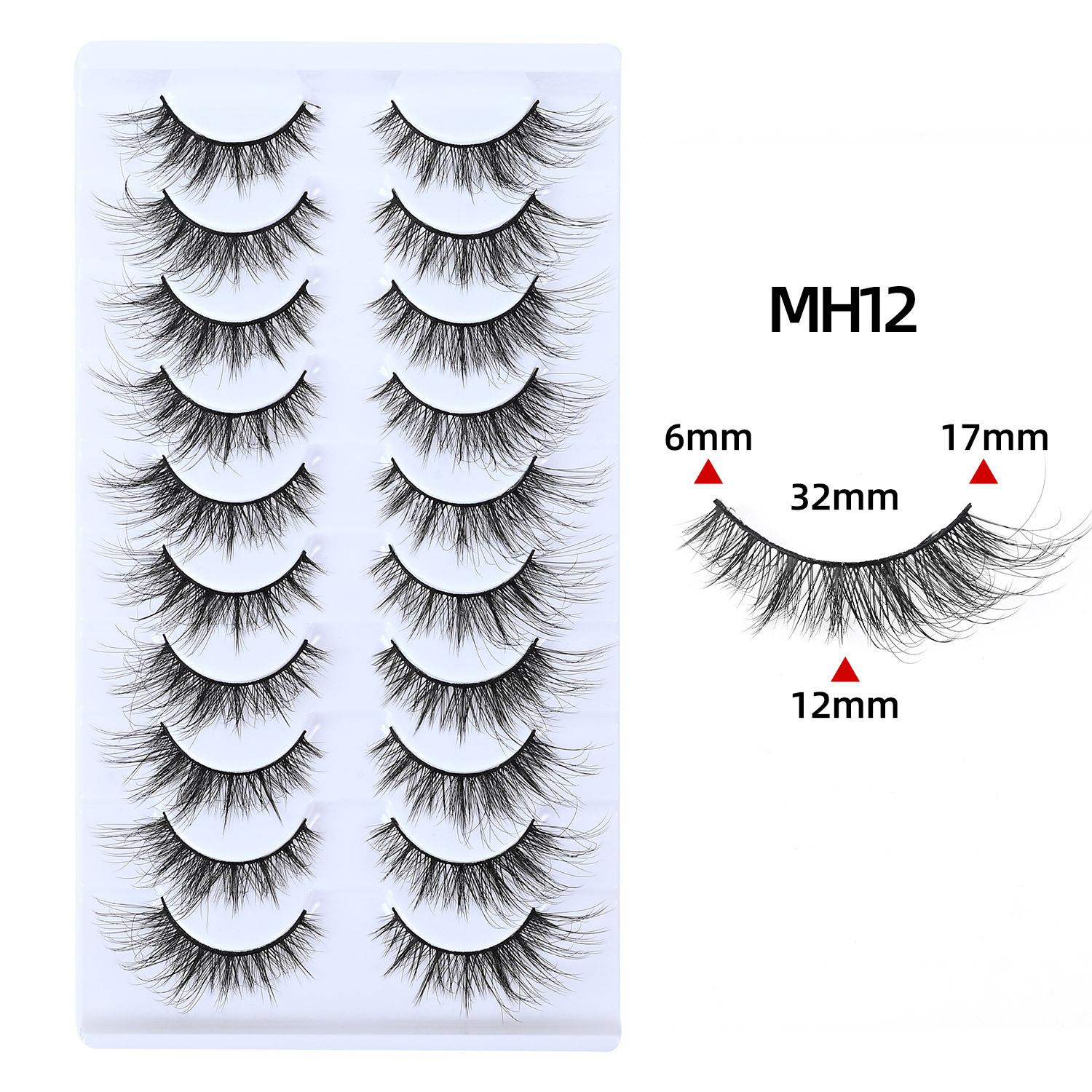 Cold Fox False Eyelashes One Piece Natural Tassel Curl European and American Makeup Fox Eye Comic Eyelashes End of Eye 2026
