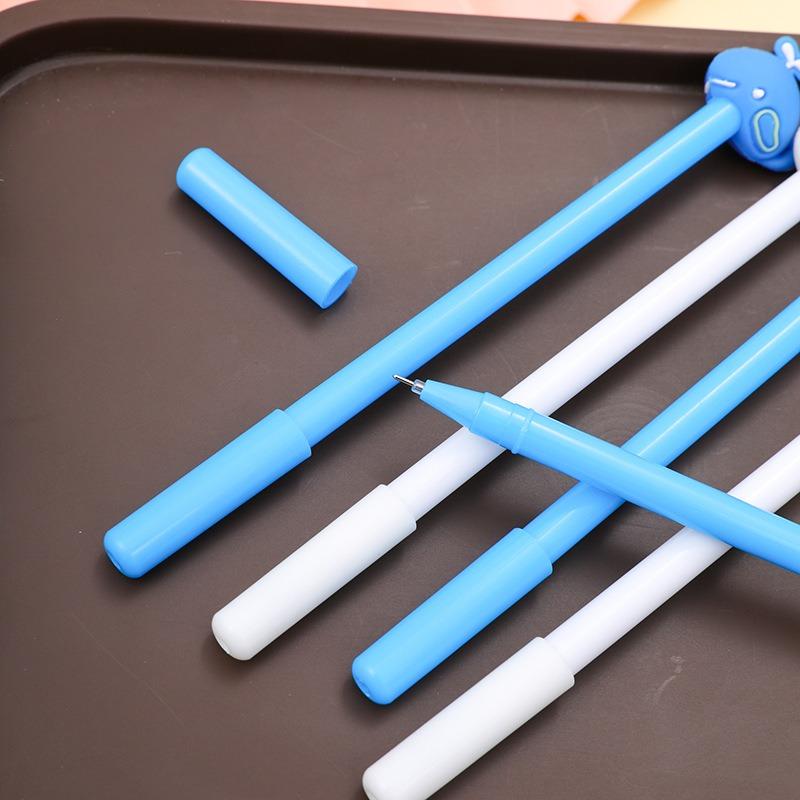 4 Pcs Cute Cartoon Water Whale Modeling Neutral Pen Creative Student Office Water Pen Black Signature Pen Stationery