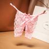 Sexy Big Crotch Thong Ladies Transparent Lace Sexy Underwear Panties Open Crotch Panties