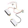 HH Pickup White Prewired HH Humbucker Pickup Set with Tone Volume Circuit for ST Electric Guitar