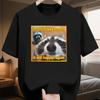 Funny Raccoon Tshirt Sorry To Isturb You Shirt Sarcastic Animal Tshirt Retro Style Pattern Unisexs Tshirts For Summer Unisex