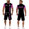 Mode lettre imprimer hommes T-shirts/Shorts/ensembles T-Shirts décontractés tenues de Couple Jogging vêtements de rue Hip Hop 2 pièces survêtement
