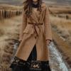 Women's Fashion Jacket Casual Solid-color Long-sleeved Cardigan Long Coat
