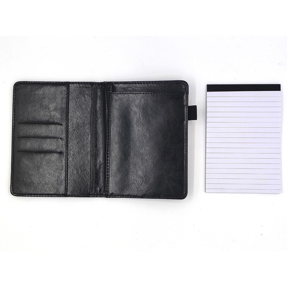 In Stock A6 Sticky Notes Notebook, Business PU Leather Surface, Portable Work Log, Custom LOGO.