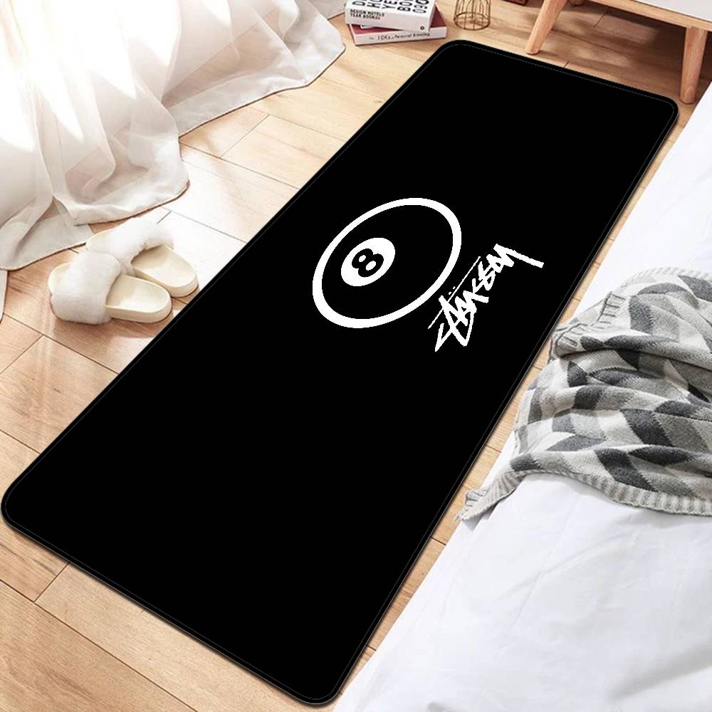 Black And White No Ball Door Mat Washable Non-Slip Living Room Sofa Chairs Area Mat Kitchen Doormat Area Rug