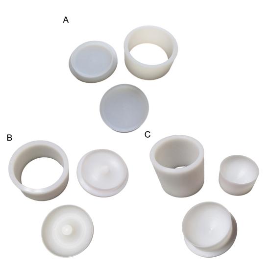 Soap Mold 3D Bath Salt Ball Mold Non-Stick 6.35CM/5.8CM Diameter Shampoo Press Bar