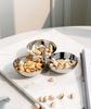 European style stainless steel tea plate Creative fruit plate Household tea table Snack candy Dim sum Dried fruit bowl Snack pla