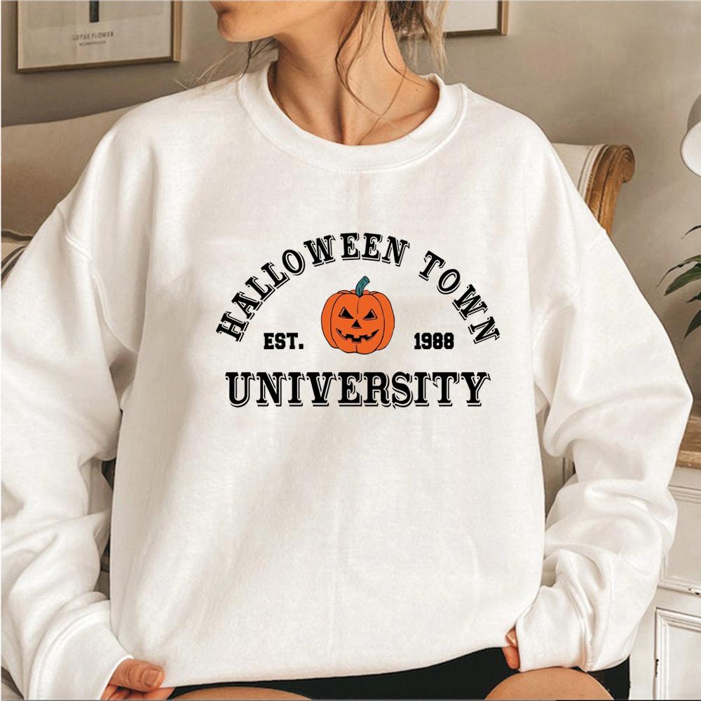 Halloweentown Mikina Halloween Town Založeno 1998 Univerzitní Mikiny Podzimní Mikiny Přes hlavu Dýně Halloweenská Mikina Topy