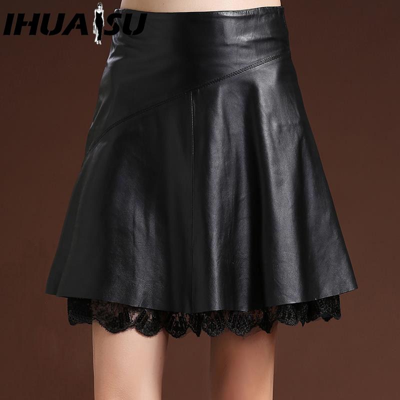 

IHUASU Женская Модная Повседневная Летняя Весенняя Юбка L чёрный