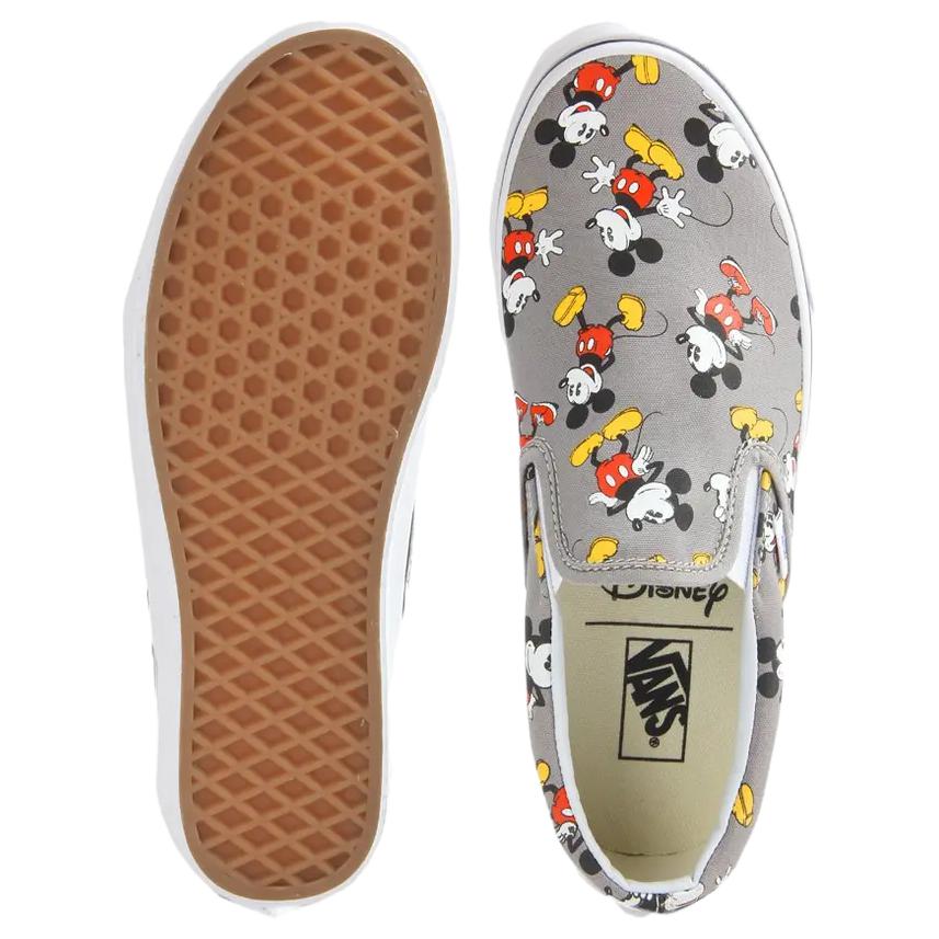 Disney x Vans Classic Slip-On Mickey Mouse Unisexové tenisky Šedá Mrazivě šedá VN-00MEGHG