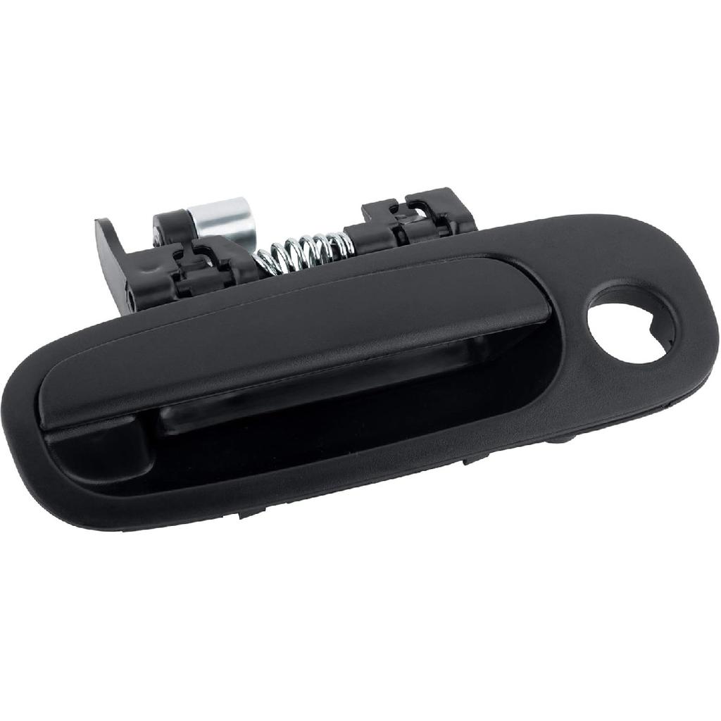 BOXI Exterior Door Handle Front Left Driver Side Fits for Toyota Corolla 1998 1999 2000 2001 2002 / Chevy Prizm 1998-2002 / Black / 69220-02030