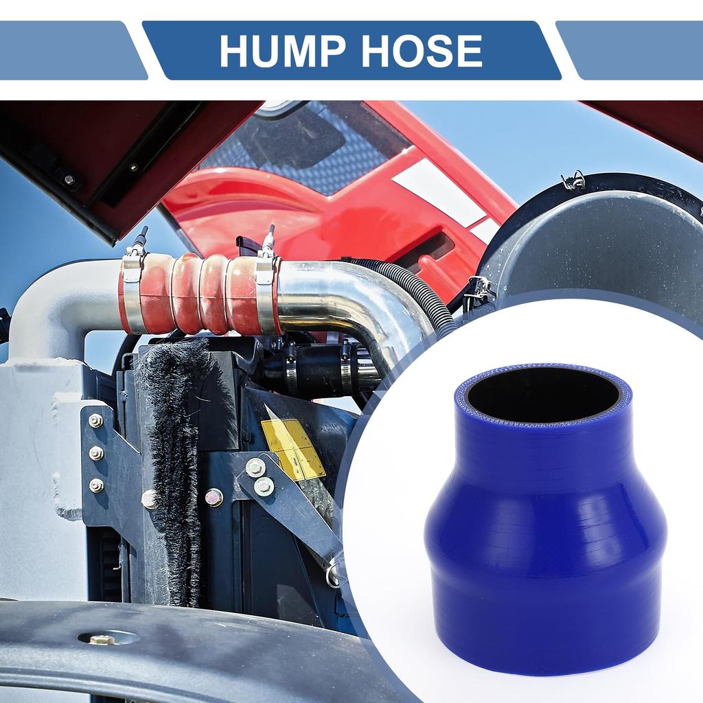 X AUTOHAUX 1 Piece Inner Diameter 63-89mm/248"-350" Length 102mm/402" Black Blue Silicone Hose for