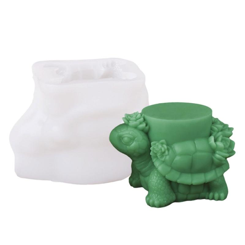 Sea Creature Silicone Mold 3D Tortoise Statue Silicone Candle Molds for Handmade Candle Soap Epoxy Resin Silicone Molds