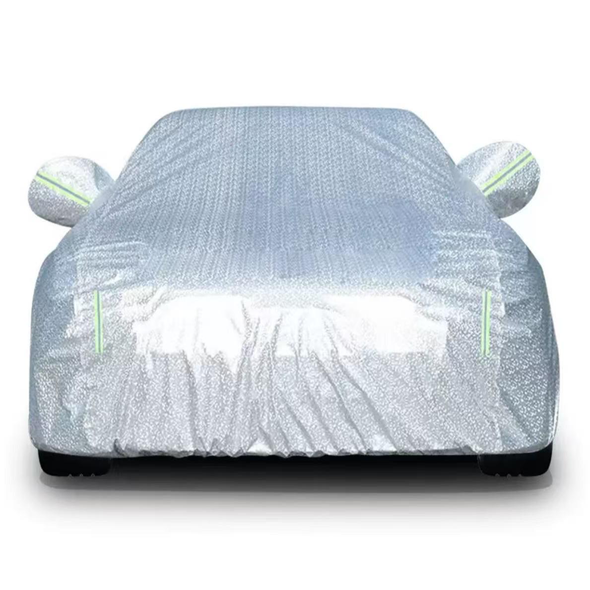 

Thickened Oxford Fleece-Lined Car Cover: Sunshade & Rainproof Protection Mosaic Silver