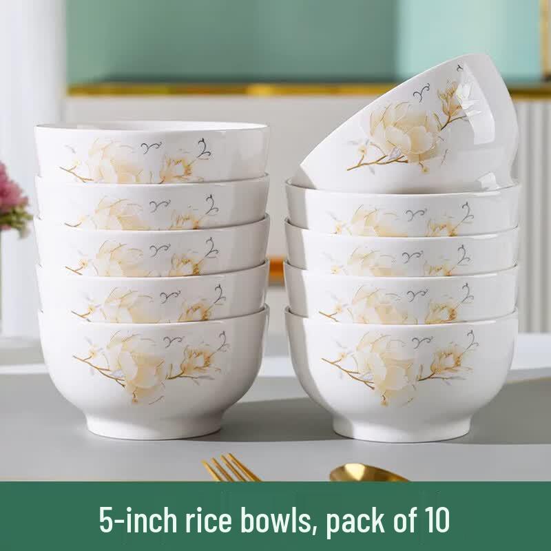 Camellia Floral Ceramic Bowl