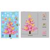 Christmas Pink Santa Claus Stickers Xmas Ball Garlands Bell Snowman Static Stickers Merry Christmas Decor Happy New Year