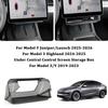 Center Console Screen Under Storage Box For Tesla Model 3/Y Juniper 2019-2026 Center Hidden Storage Organizer Tray Accessories