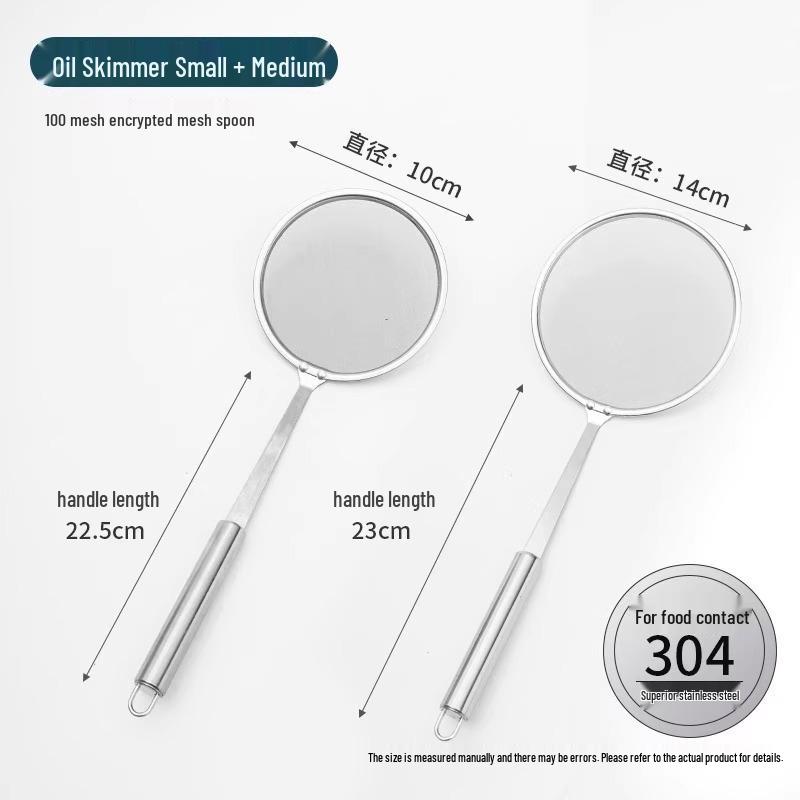 Edelstahl Schaumlöffel und Sieb für die Küche