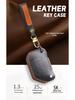 Leather Key Cover for Jeep Wrangler & Gladiator 24 Models - Men's Off-Road Accessory