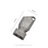 Titanium Dual-Tube High-Pitch Survival Whistle Camping Hiking Outdoor Emergency EDC Gear