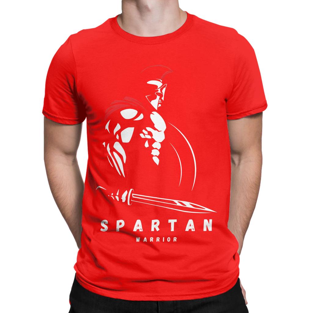 Spartan Warrior Novelty Graphic 100 Cotton Tshirt Spartan Tops Tees For Unisex