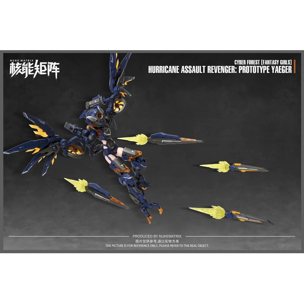 NUKE MATRIX "Cyberforest FANTASY GIRLS" Hurricane Assault Revenger Prototype Jaeger 110.5 Scale PVC&ABS Assembly Plastic Model