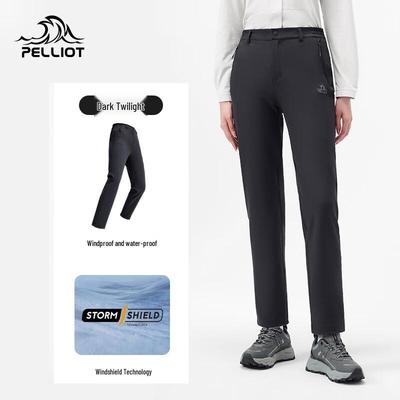 PELLIOT Women's Windproof Breathable Soft Shell Hiking Pants