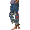 Women’s Casual Printed Drawstring Pants with Pockets Elastic Waist Relaxed Fit Comfortable Lightweight Trousers for Everyday Wear