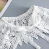 Perfect Match Lace Floral Embroidery Fake Collar Shawl Female Removable Shoulder Wraps Detachable Collar For Women Dress Shirt False Collarl