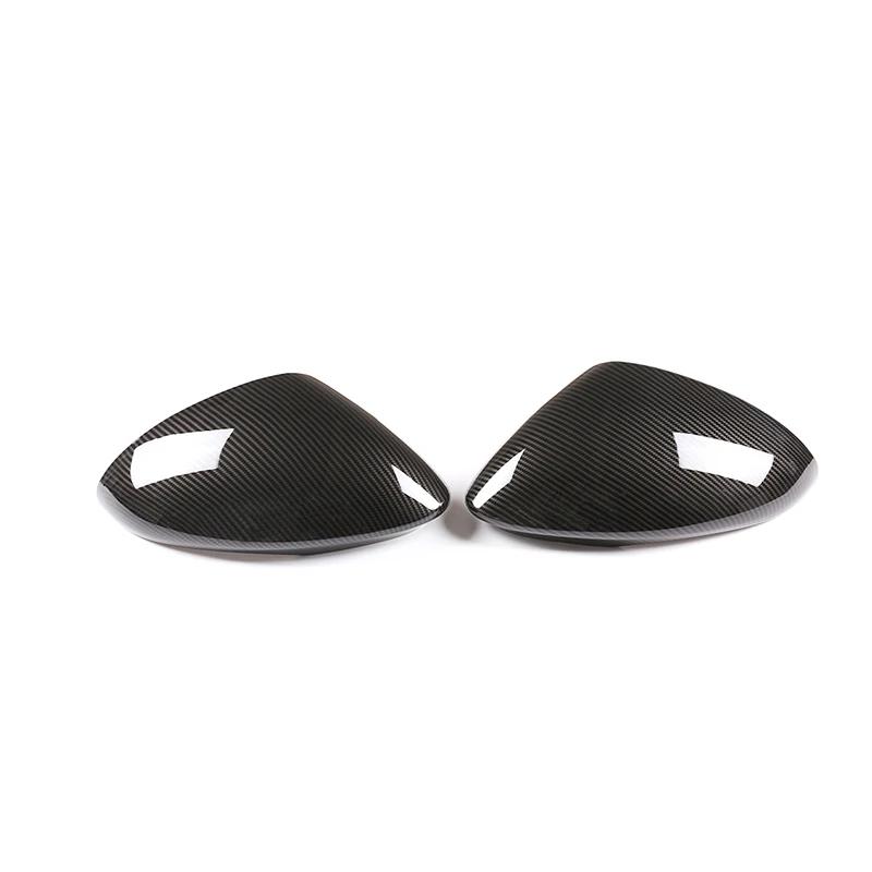 For Alfa Romeo Stelvio 2017-2024 ABS Carbon Fiber Car Outside Rearview Mirror Decorative Cover Trim Stickers Car Accessories