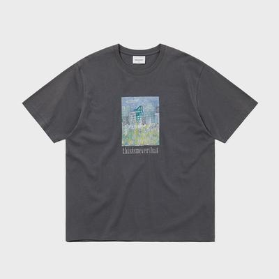 ThIs Is Never That City   Park Tee Dark Grey