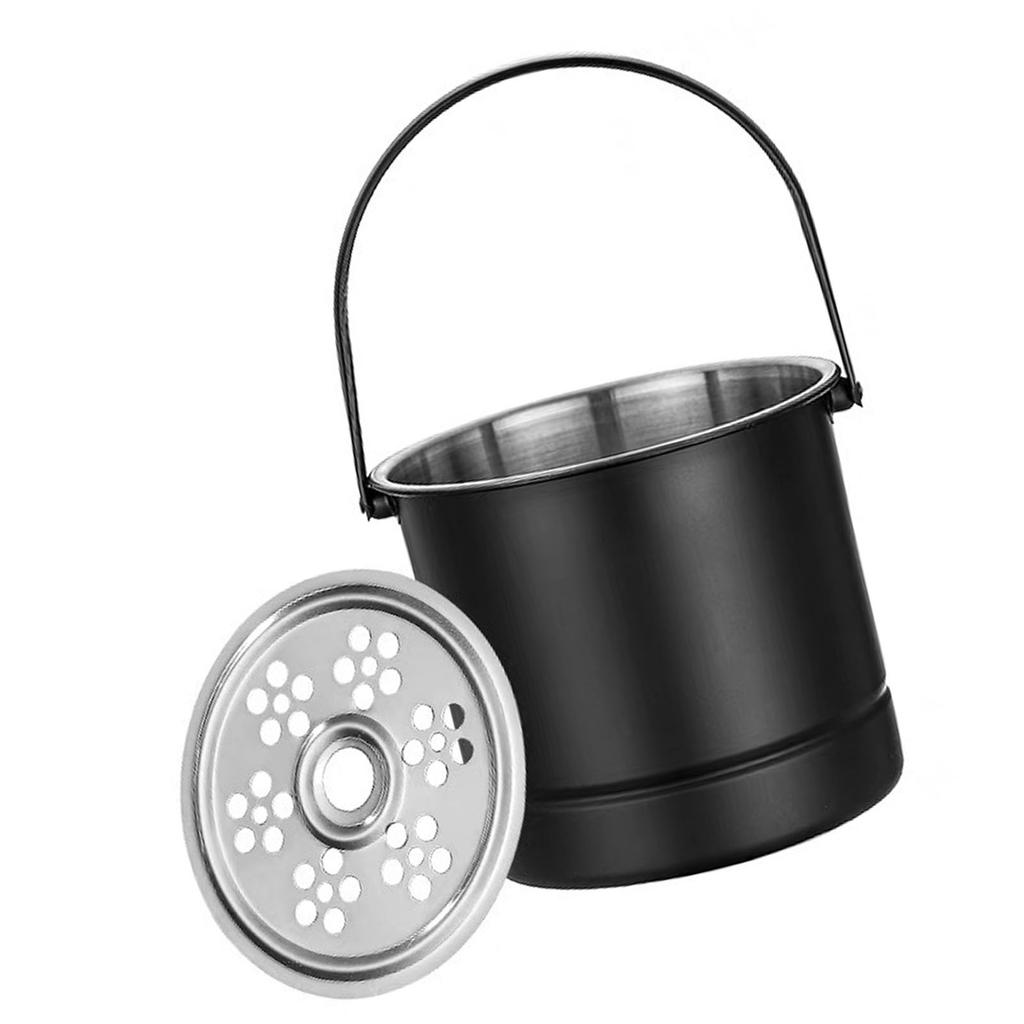 Ice Bucket Professional Thickened Stainless Steel Ice Bucket with Filter Plate for Cocktail Bar