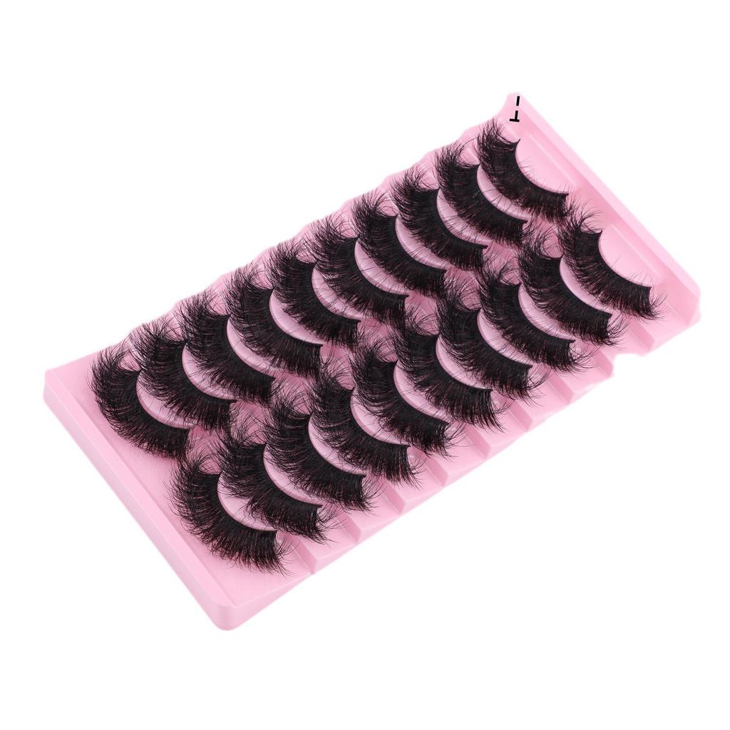 10 Pairs Of Thick False Eyelashes Simulation Style Daily Makeup Wearing Eyelashes