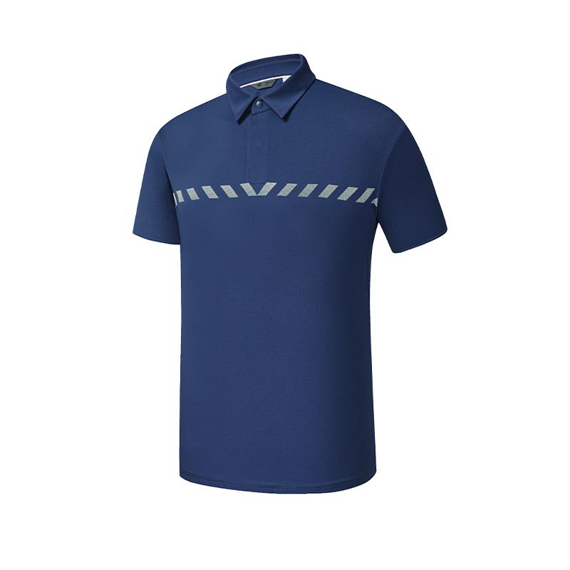 FILA Golf Series Contact Cool Classic Design Polo Shirt Men tops Deep-Sapphire-Blue A11M625160FNV