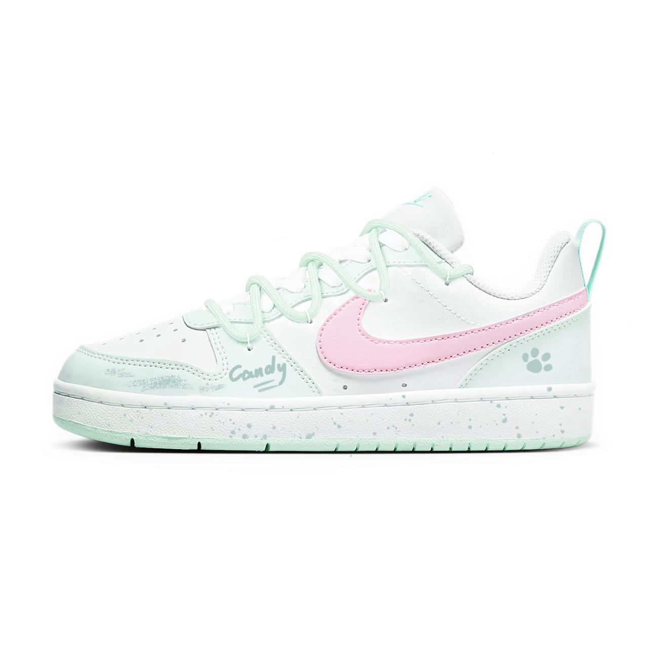 

Nike Court Borough Skateboard Shoes Women s Low top Pink FZ3539-100(Team1887-) 36