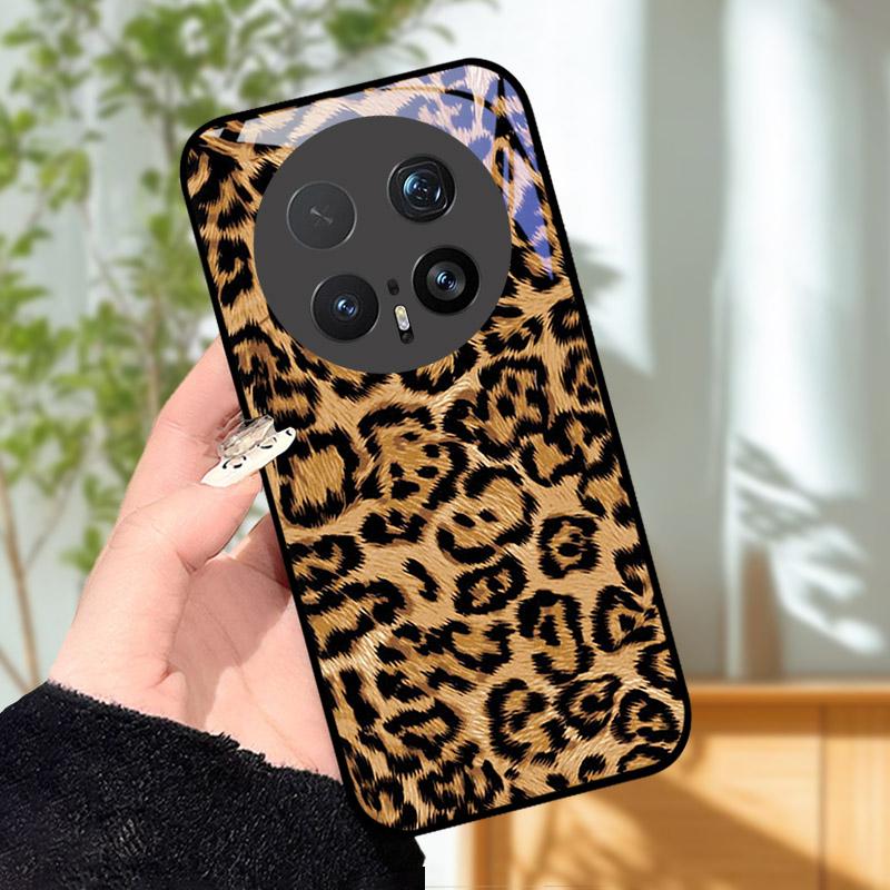 Gehärtetes Glas Handyhülle Für Honor Magic 8 8Pro Luxus Mode Rückseite Abdeckung Für Magic8 Pro Hüllen BKQ-AN00 Stoßfest Cartoon Capa