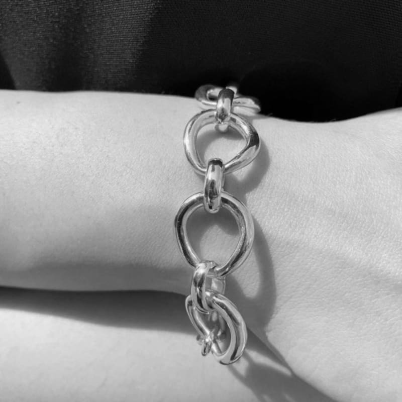 

PUREBLACK STUDIO CIRCLE CHAIN BRACELT 14K GOLD PLATED