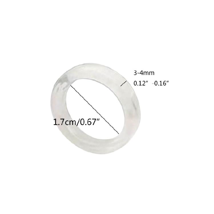 2 Stück bunte Acrylringe für Frauen, dünne runde Ringe, transparent, stapelbar, Bandringe, Geburtstagsdekoration, Geschenke