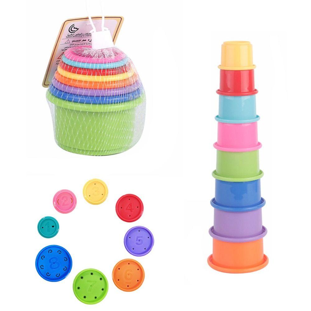 Раннее образование, укладка вложенного круга, игрушка, строительный блок, укладка чашки, интеллектуальная игра style F