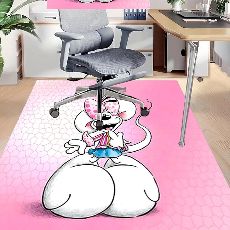 Pink Mouse Bow Carpet For Playroom Bedroom Living Room Sofa Home Decorkids Game Area Rug Nonslip Floor Mat