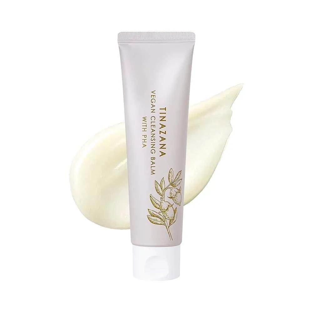TINAZANA PHA Vegan Cleansing Balm Hypoallergenic Makeup Remover Gentle Exfoliation Plant-Derived Ingredients 100g 3.4oz