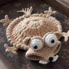 New Cartoon Crochet Squirrel Coasters Woven Funny Crochet Coasters Heat Resistant Knitted Cup Mat