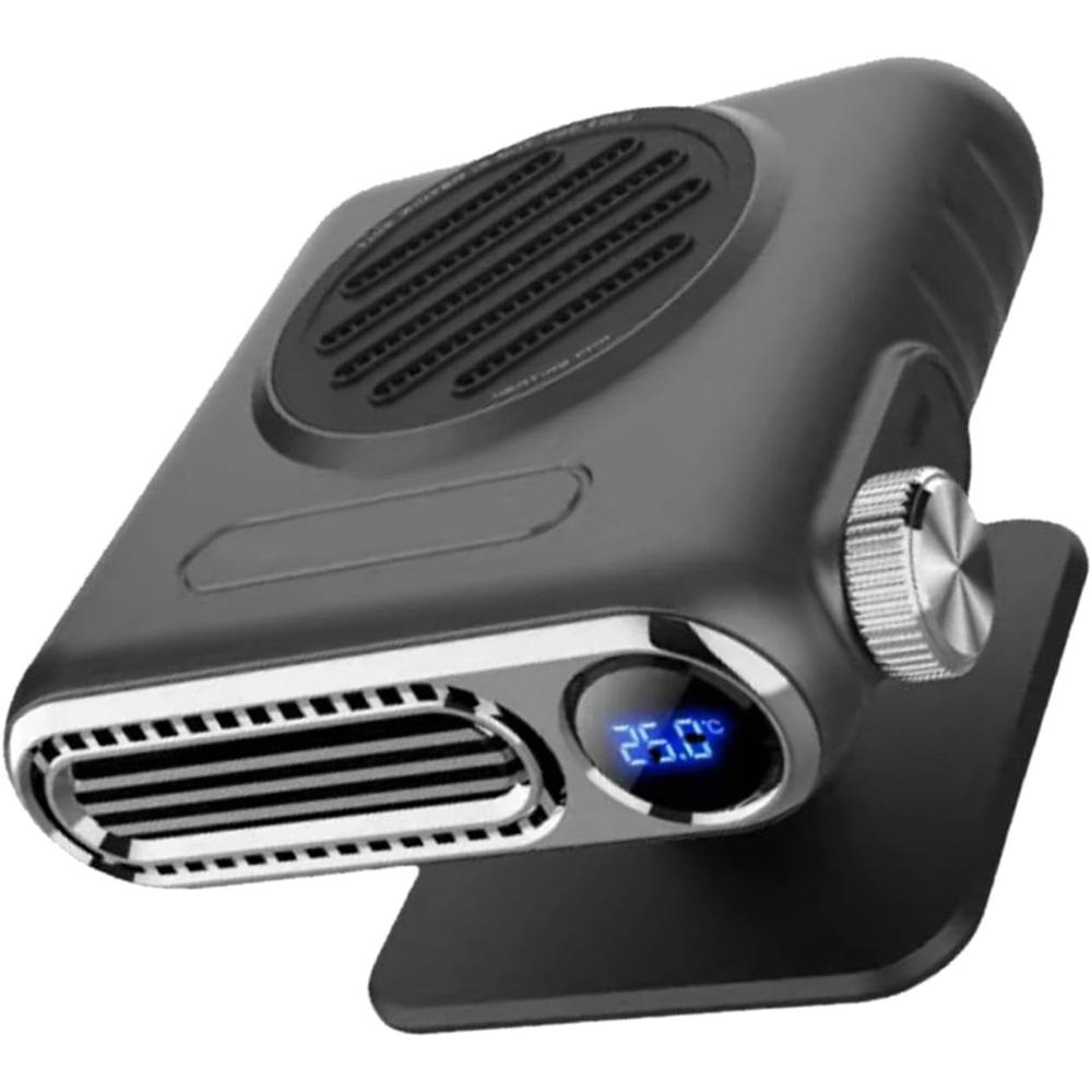 12V Portable Car Heater with Digital Temperature Control, Portable Heater, 150W Fast Defrosting and Demisting Device